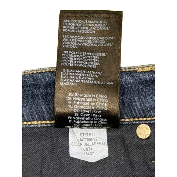 Liverpool Los Angeles Women's 6 Jeans Dallas Fray Stacked Hem Stretch Crop - Picture 9 of 10
